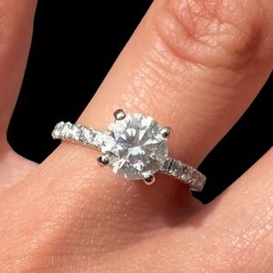 White Gold Diamond Engagement Ring